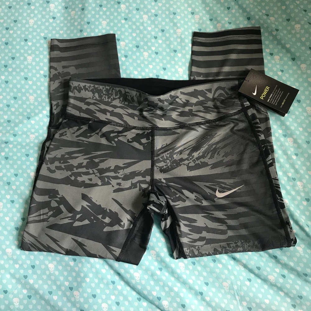 Nike Power Essential Running Crops Size L - Picture 2 of 6